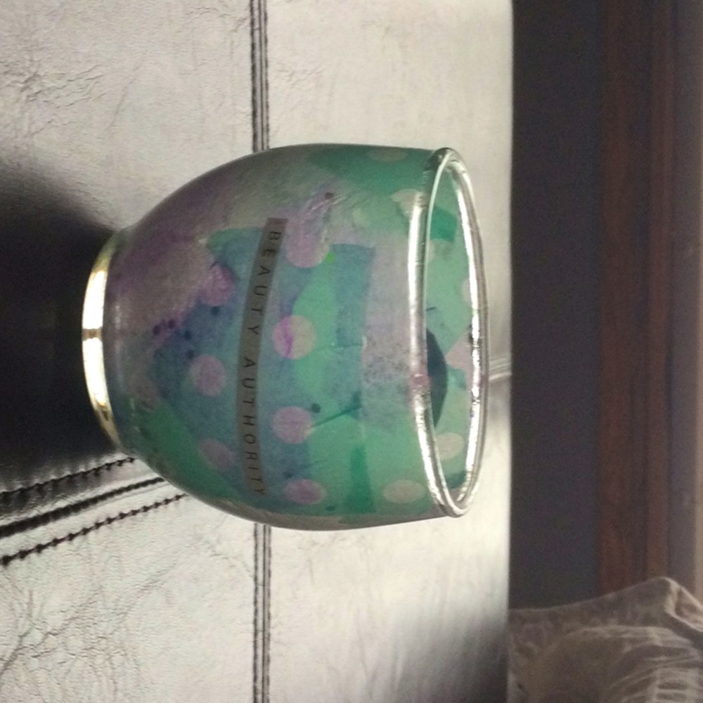 Papier-mâché glass jar